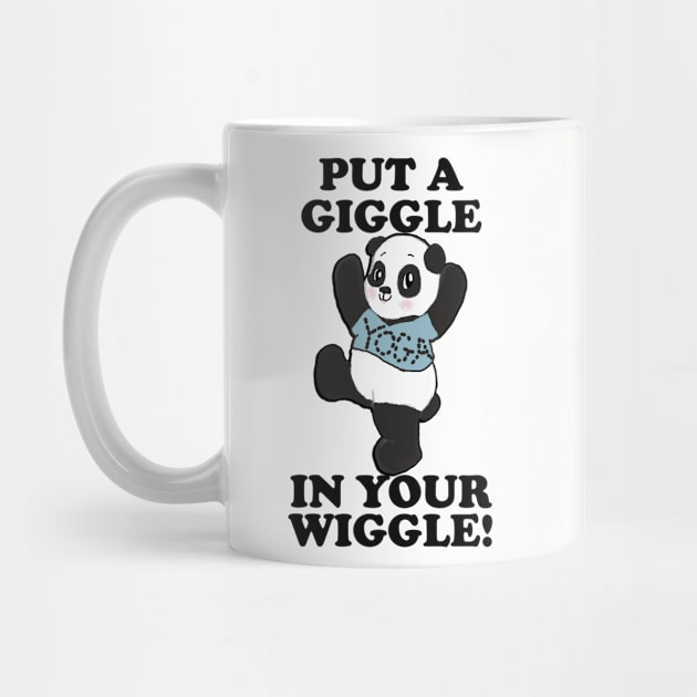 Panda Yoga Funny Gift PUT A GIGGLE IN YOUR WIGGLE! Pose Exercise Gift for Workout by tamdevo1